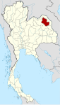 Thailand Sakon Nakhon locator map